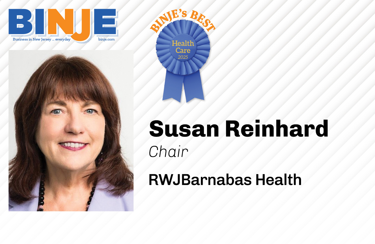 BINJE’s BEST Health Care 2025: Chairs - BINJE | New Jersey Business News