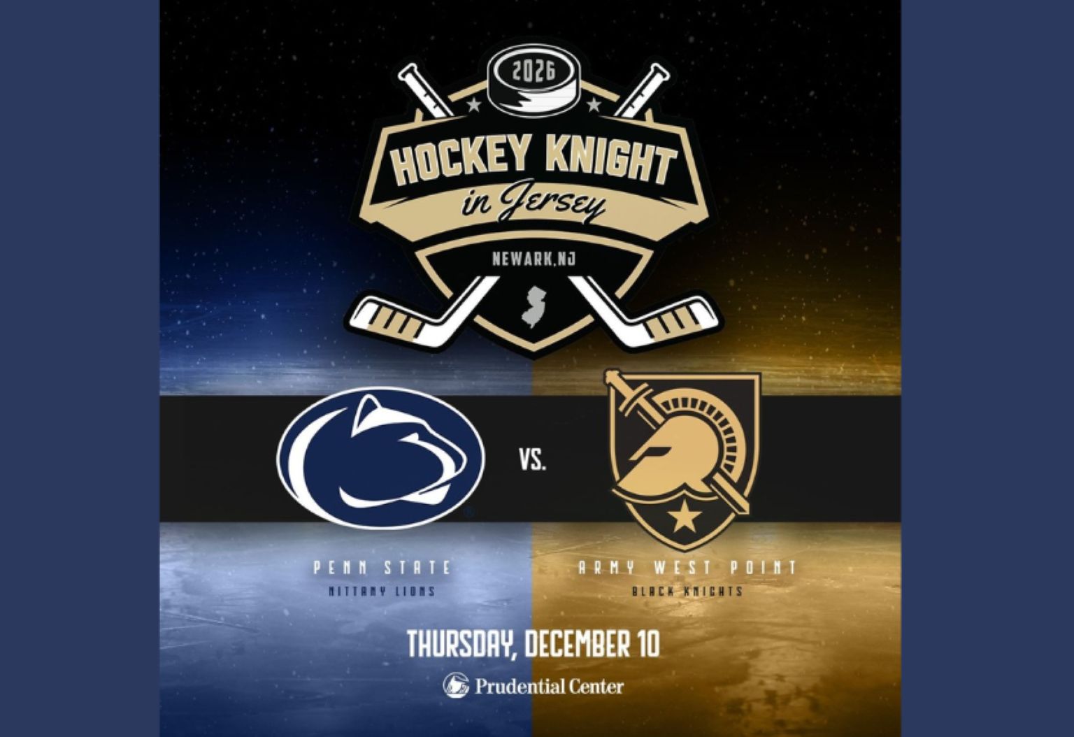 Prudential Center to host inaugural 'Hockey Knight in Jersey' featuring Army and Penn State in first NCAA men's game at arena since 2014